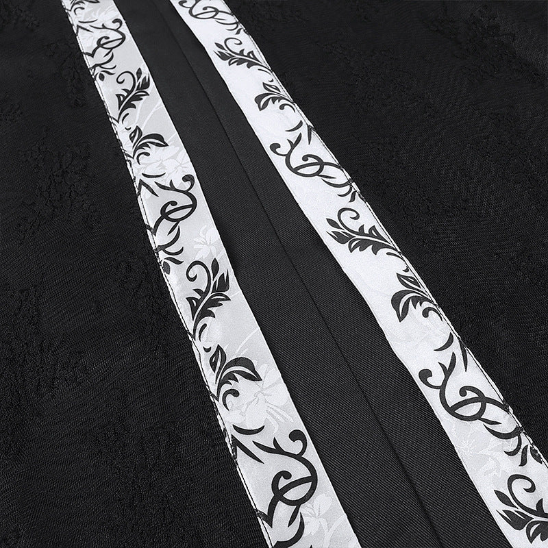 Halloween Party Medieval Lace Cape Gothic Long Hooded Cloak – product view 8