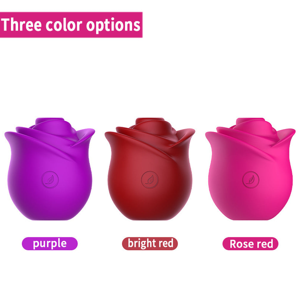 Sucking Rose Vibrator Female Massage Rose Petal Masturbator – product view 7