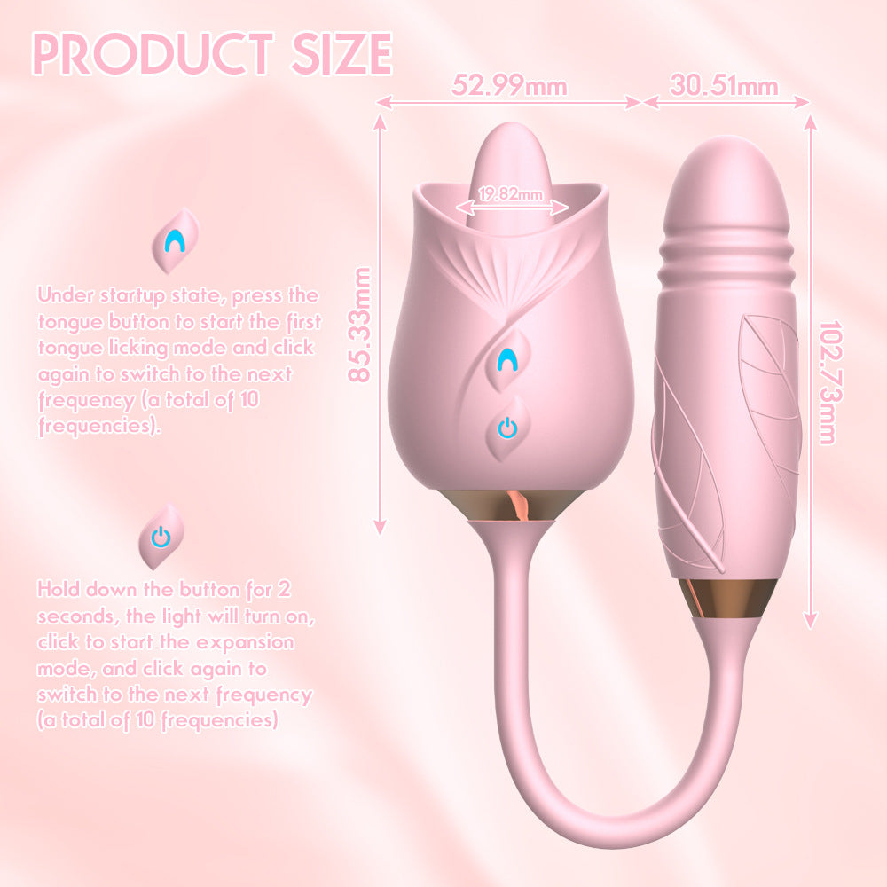 Clit Vibrator Nipple Sucker Vibrating Tongue – product view 2
