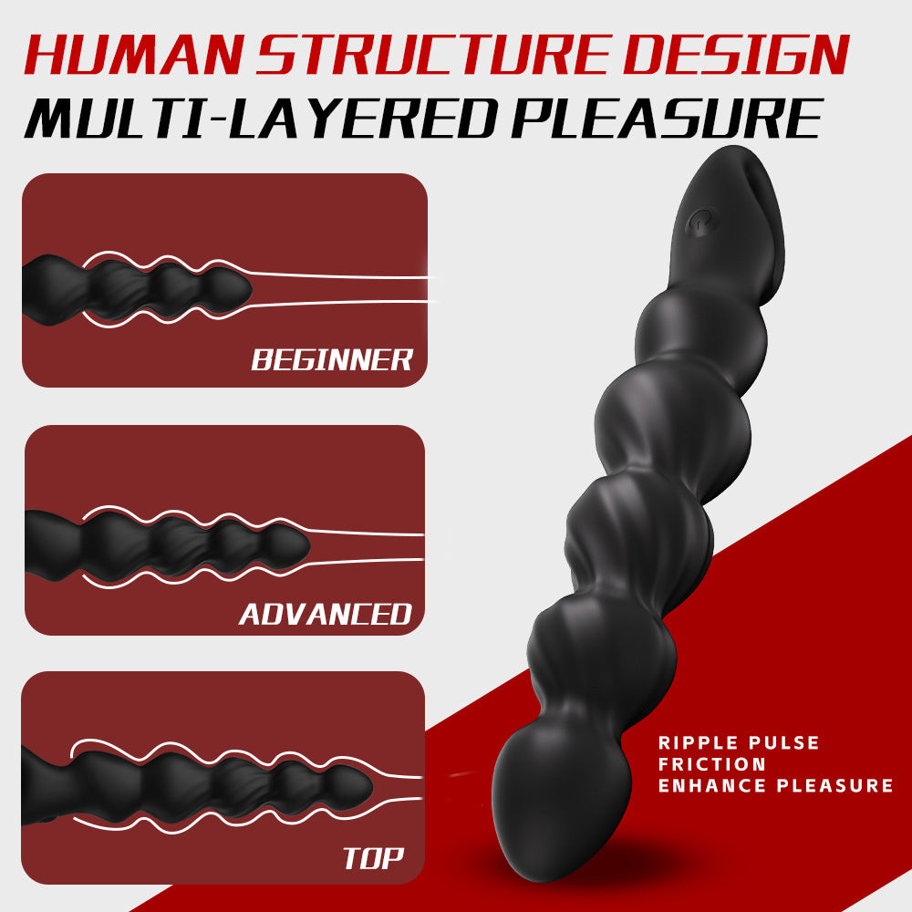 12 Vibrating Prostate Massage Ball Bead Anal Plug Back Court Masturbator – product view 8