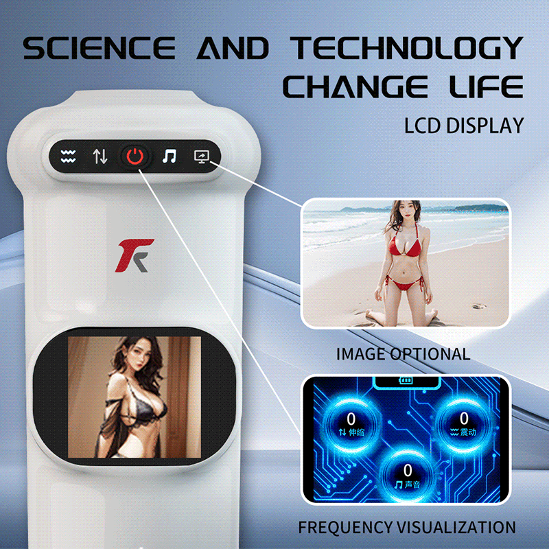 2026 New Stroker Uxol Heating 9 Vibration & 9 Thrusting Male Stroker with Moan Function, Full LCD Display Uxolclub Sex Toys for Men – product view 5