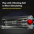 Red Eagle 10 Vibrations Air Pressure Sucking Electric Male Stroker Transparent Soft for Penis Stimulation – product view 3