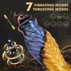 Fantasy 3-in-1 Remote Control Telescopic Vibrating Thrust Huge Dildo – product view 8