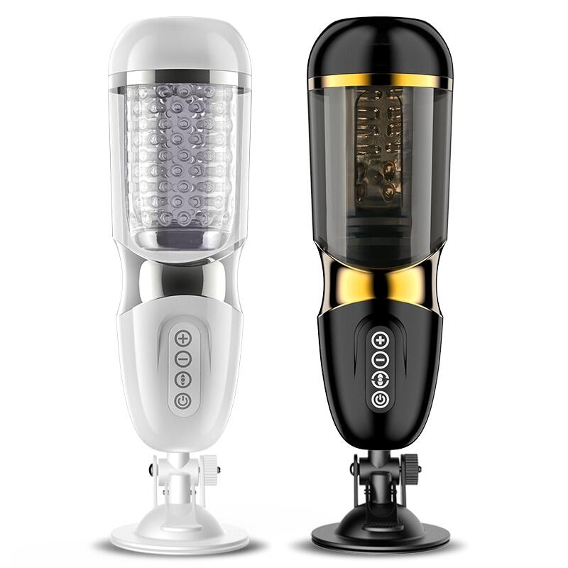 UNIMAT Beck II Automatic Telescopic Stroker Cup with 37.6°heating Female Voice Realistic Textured Ultra-Soft with Suction Base – product view 8