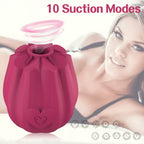 Rose Suction Vibrator for Women Clitoral Nipples with Sucking – product view 3