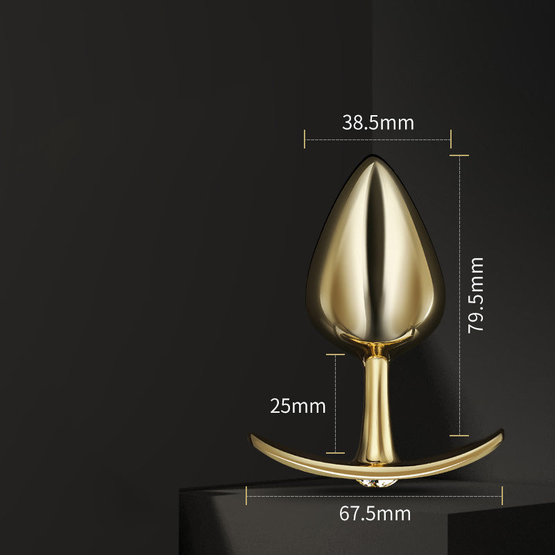 Gold Design Metal Butt Plug Stainless Steel Anal Sex Trainer – product view 4