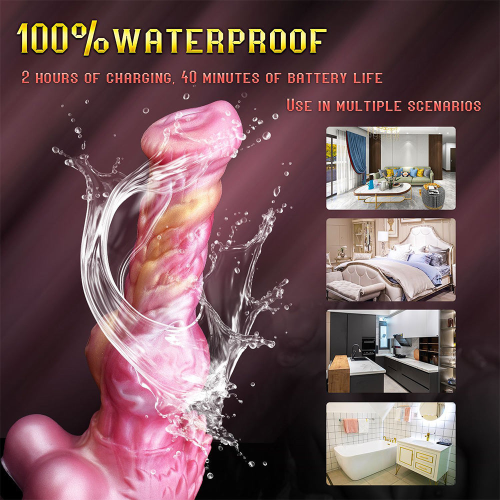 Telescopic Vibrating Penis Electric Anal Plug Dildo – product view 5