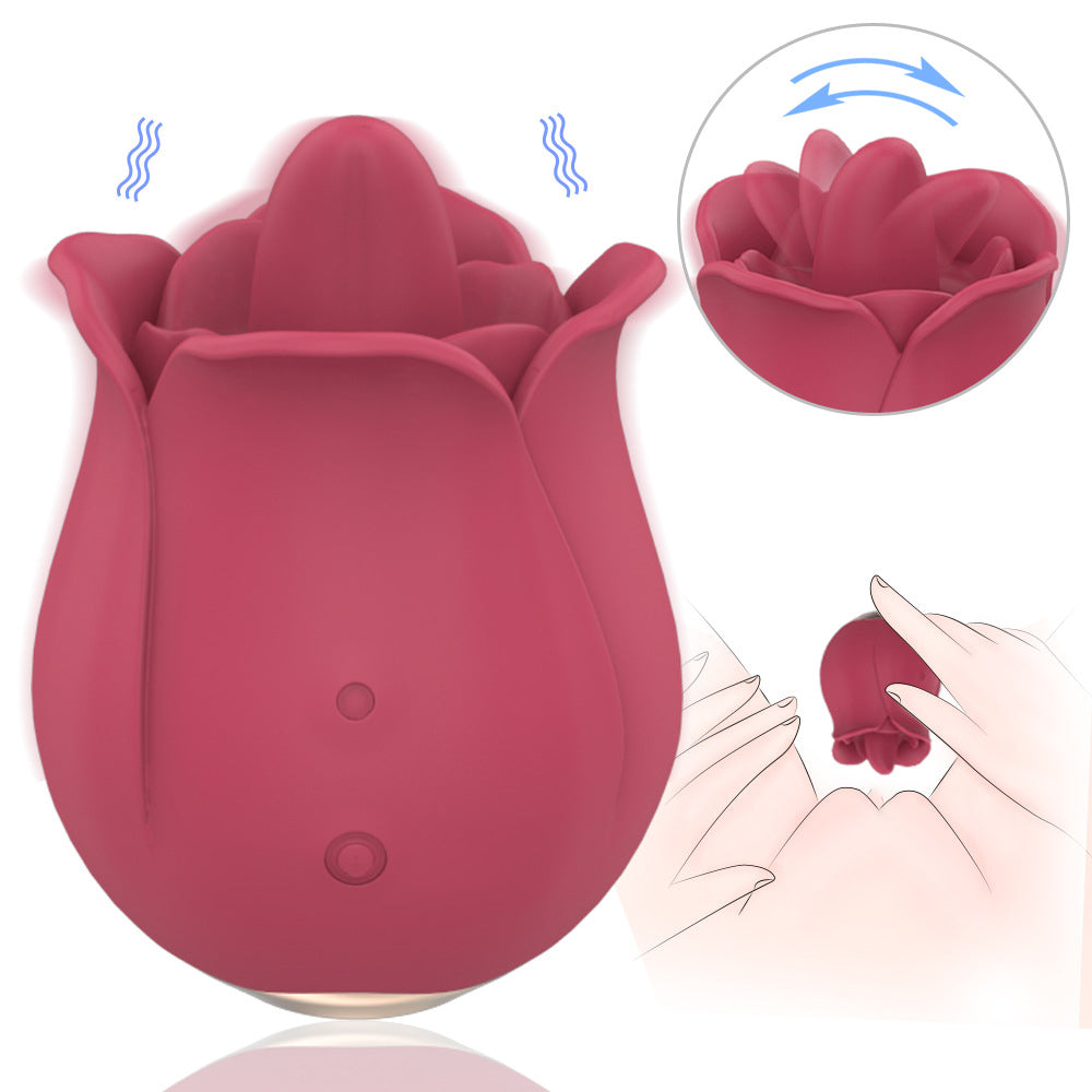 Rose Flower Second Generation Sucker Clit Nipples Vibrator – product view 6