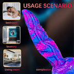 Special Shaped Mixed Color Liquid Silicone Manual Dildo – product view 13