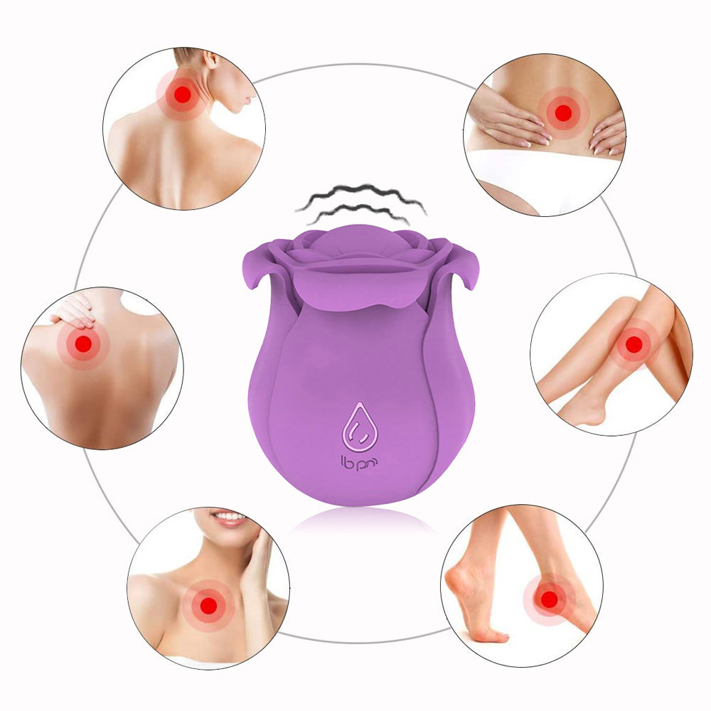 Vibrating Rose 10 Speed Rotary Suction Rose Suction Vibrator – product view 5