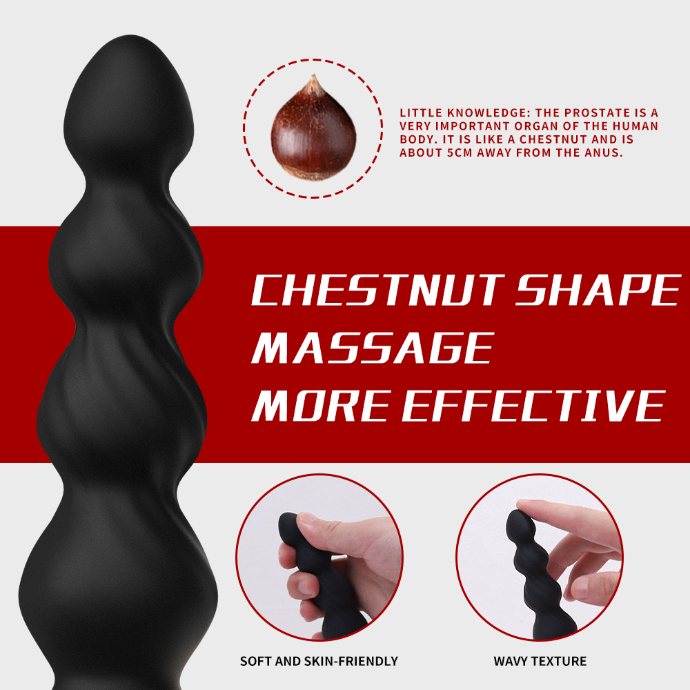 12 Vibrating Prostate Massage Ball Bead Anal Plug Back Court Masturbator – product view 4