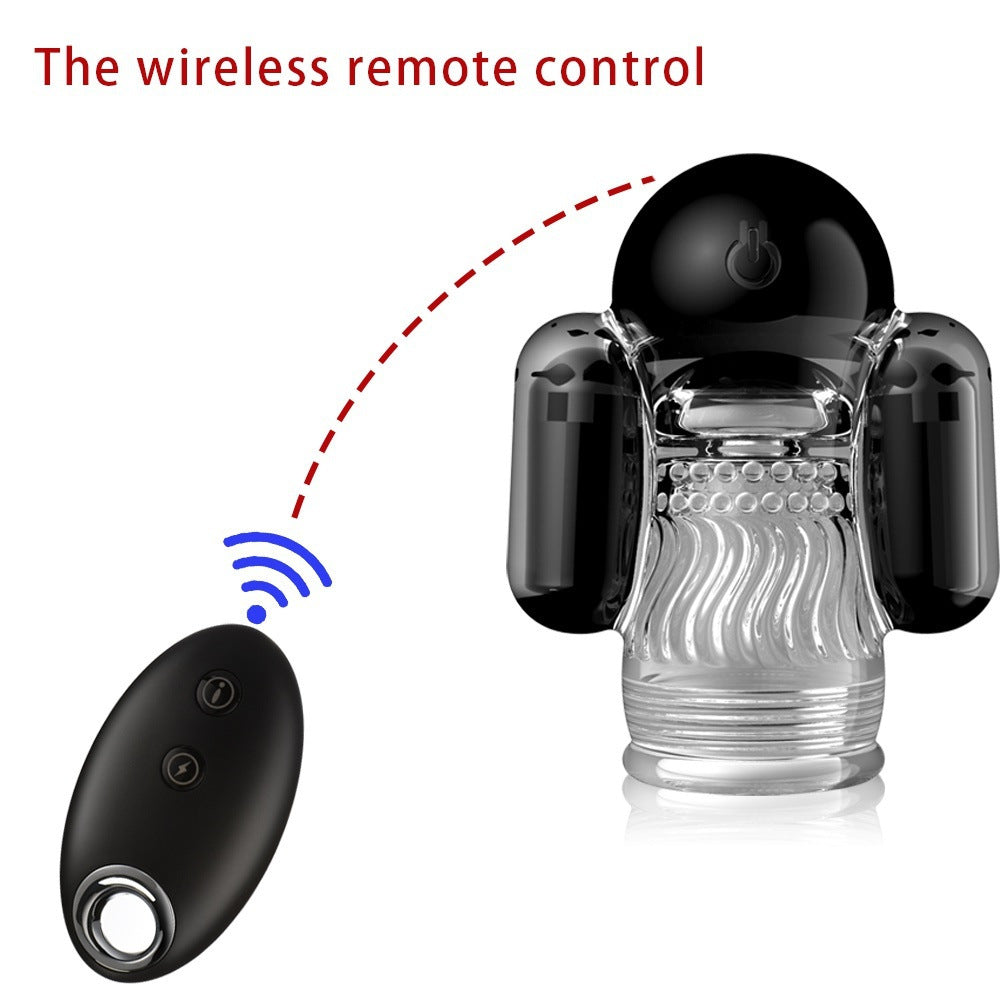 UltraWaveRobot 10 Vibration Male Stroker Dual Vibrating Egg with Remote Control Silicone Sex Toys for Men — product image 5