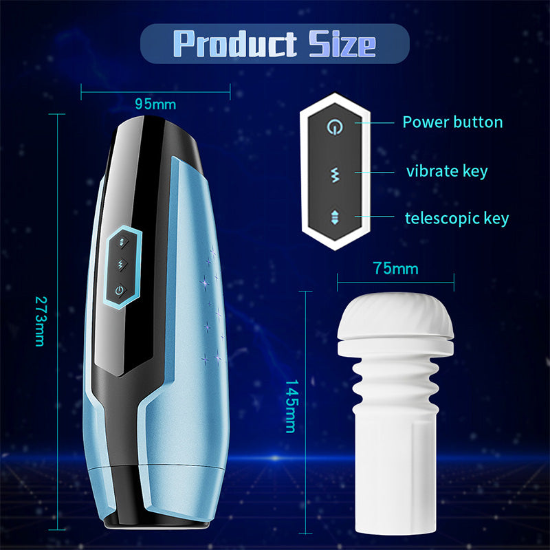 5 Frequency Telescopic Vibration Male Penis Exercise Male Stroker – product view 9