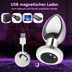 Remote Control Metal 10 Frequency Vibration Anal Plug – product view 2