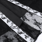 Halloween Party Medieval Lace Cape Gothic Long Hooded Cloak – product view 7