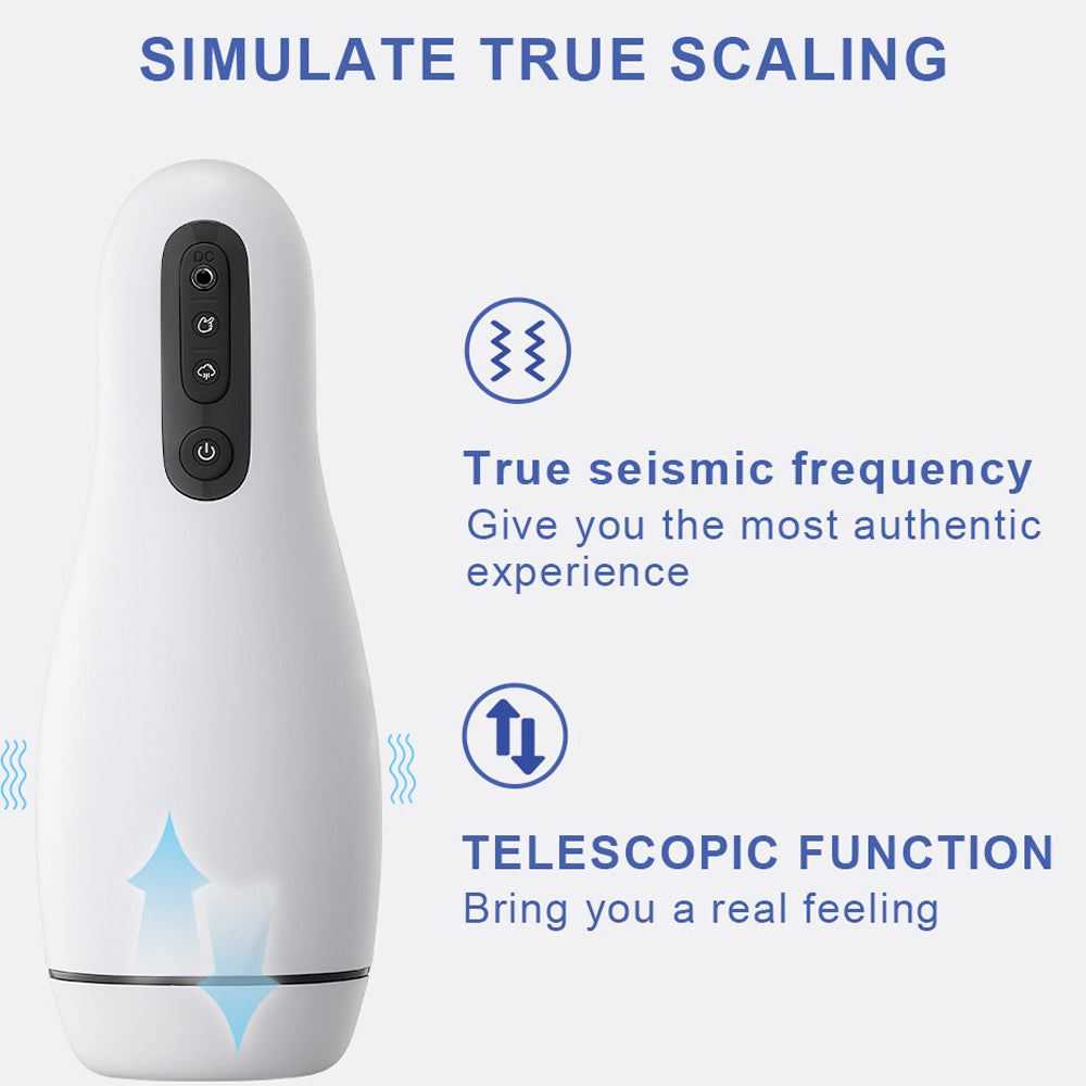 Penguin 10 Vibration 3 Sucking Automatic Masturbation Cup Telescopic Heating Glan Stimulator Sex Toy for Men — product image 6