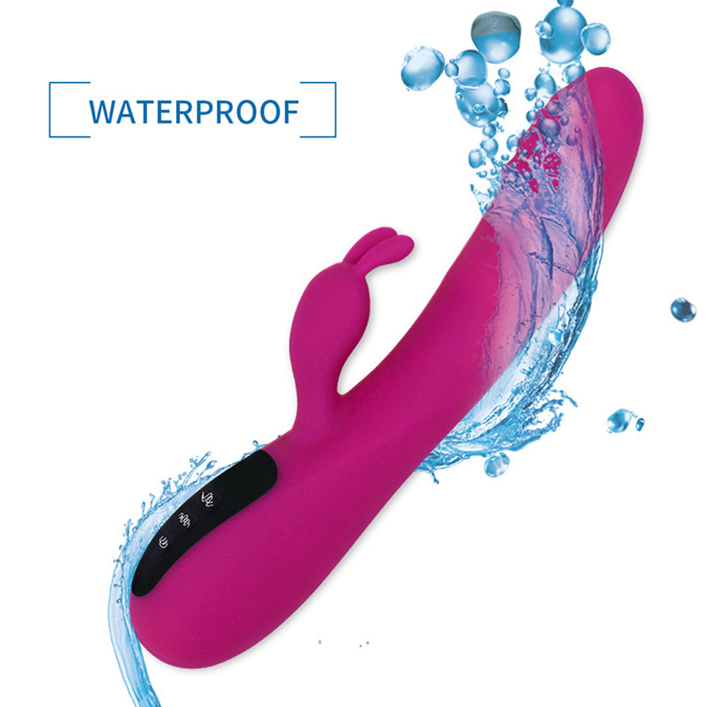 16-Mode Rabbit Vibrator| Waterproof Silicone Vibrating Dildos – product view 4