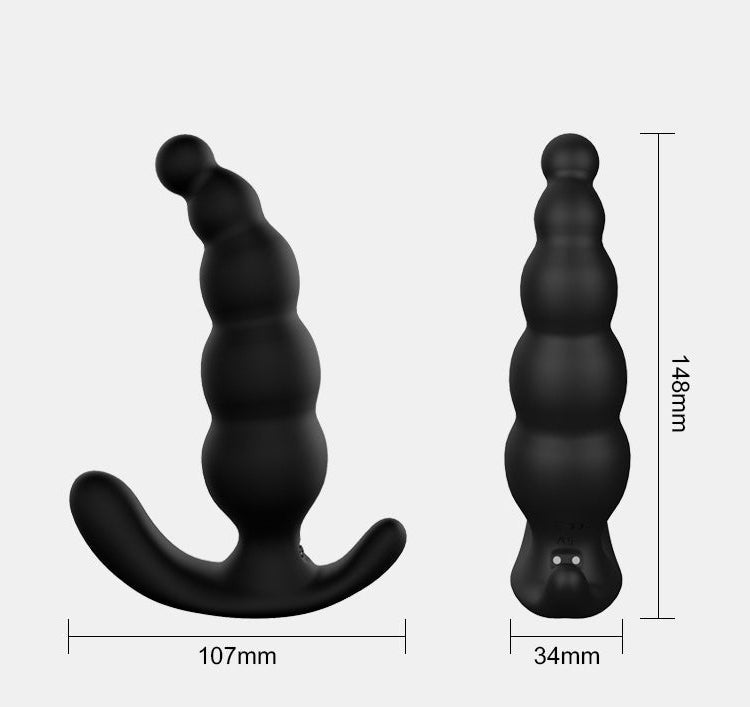 Silicone Thrusting Butt Plug Remote Vibrating Prostate Dildo – product view 10