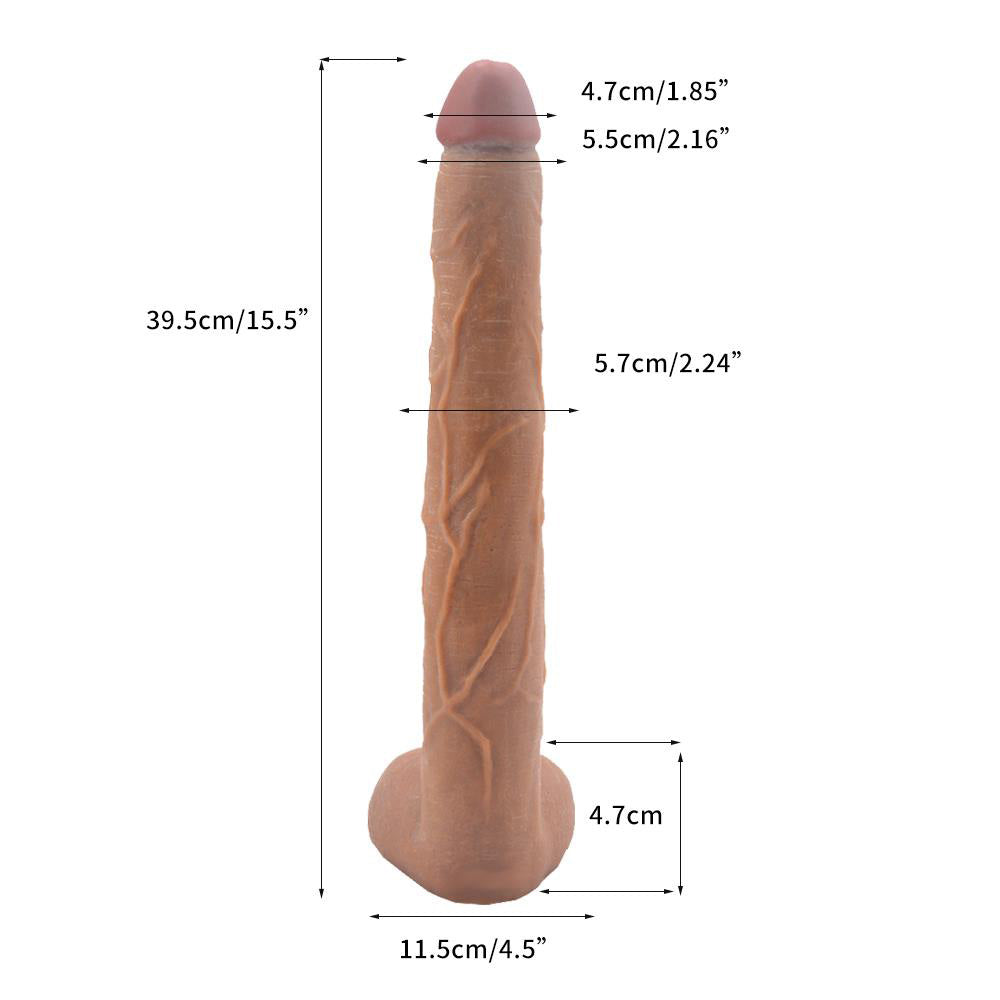15.5 Inch Extra-Long Realistic Penis Shape Dildo – product view 6