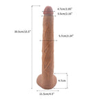 15.5 Inch Extra-Long Realistic Penis Shape Dildo – product view 6