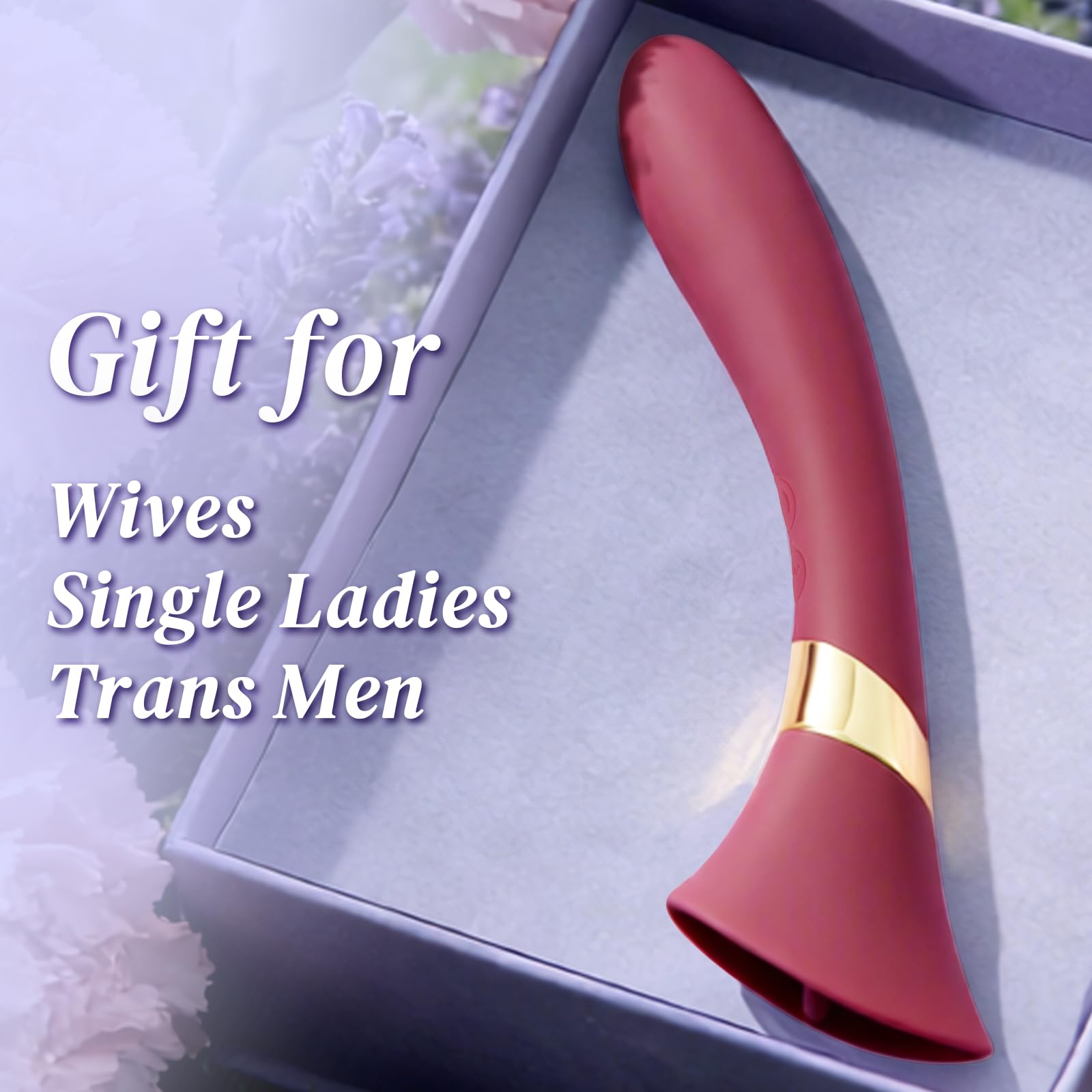 TongueRush Tongue & G-Zone Massager Dual Motor Wand Solo