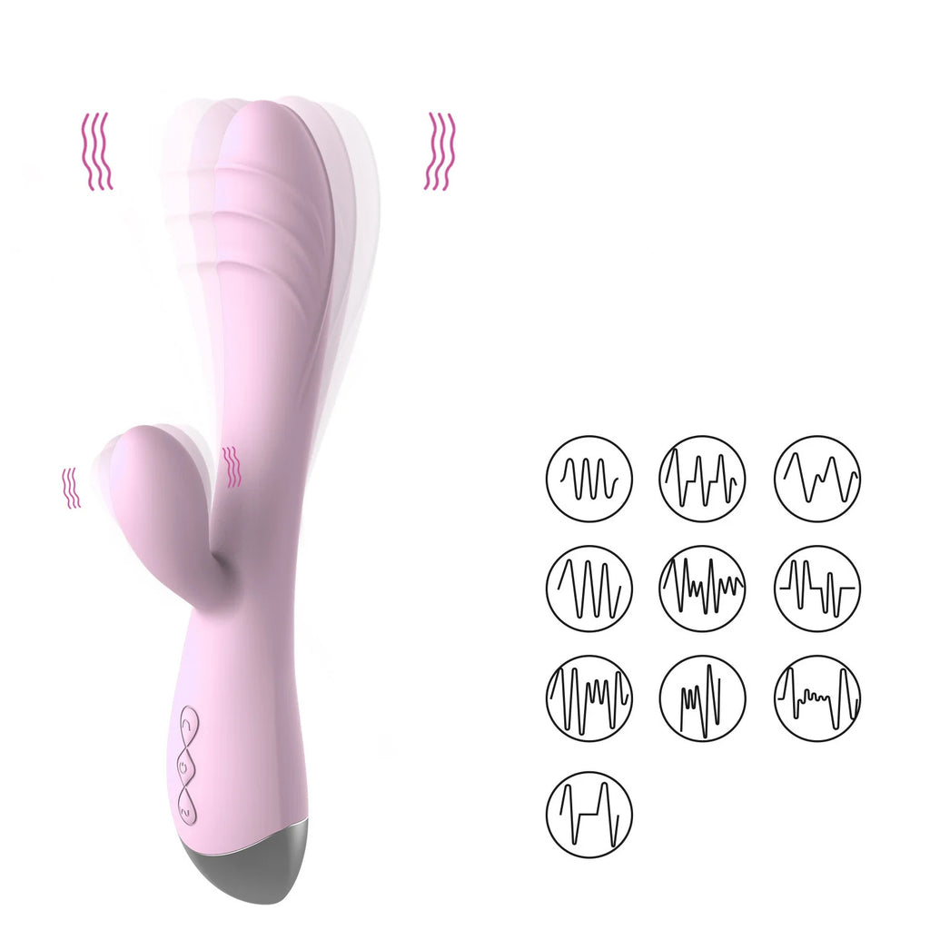 10 Frequency Vibrator Female Masturbators G-spot Vibrating Dildo – product view 2