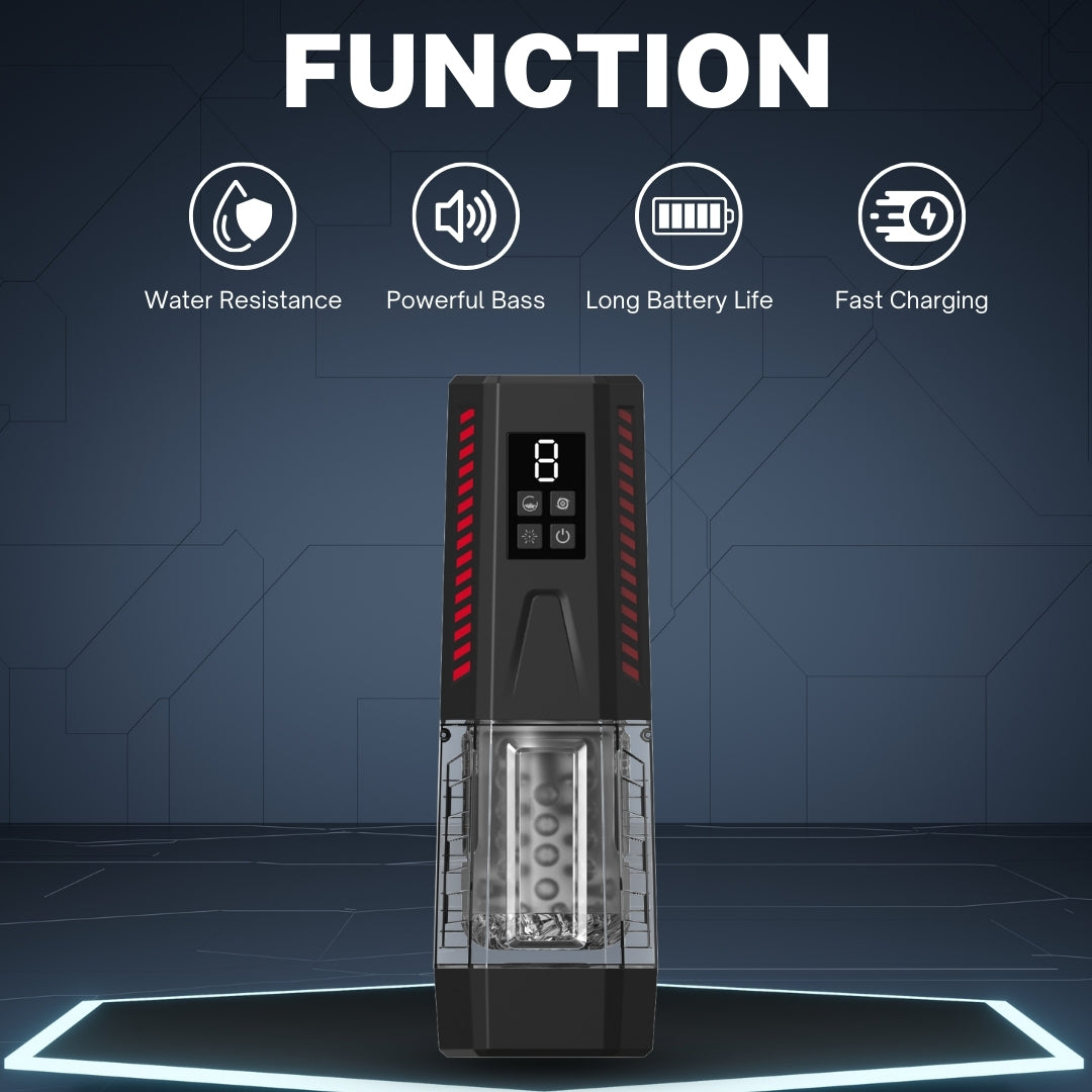 One-Touch Telescopic Sucking And Vibrating Male Stroker — product image 10