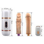 7-Frequency Telescopic Vibration Hands-Free Automatic Thrust Women's Masturbation Device Realistic Dildo Vibrator – product view 7