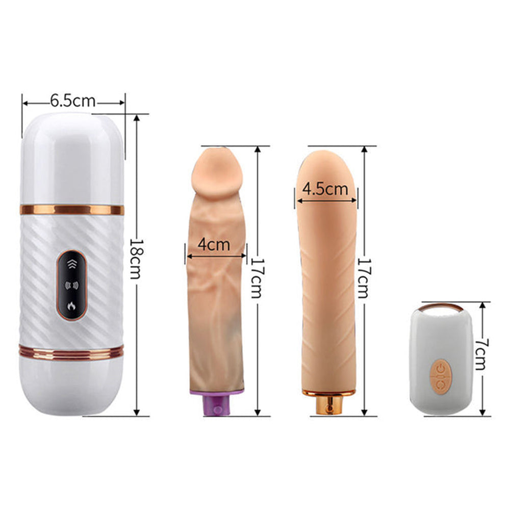7-Frequency Telescopic Vibration Hands-Free Automatic Thrust Women's Masturbation Device Realistic Dildo Vibrator – product view 7