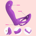 9 Frequency Silicone Vibrating Dildos with Vibrating Penis Ring – product view 5