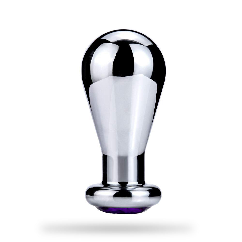 Stainless Steel Large Anal Plug Bulb Shape Jewelry Anal Plug – product view 2