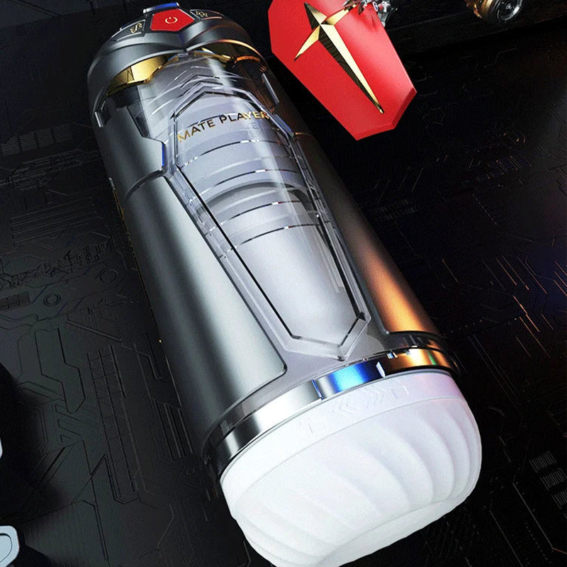 Bluetooth Connected 10 Telescopic Vibrating Intelligent Heating APP Male Stroker – product view 5