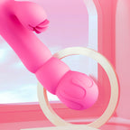 Tongue Licking Pink Dildo Electric Tongue Vibrator – product view 2