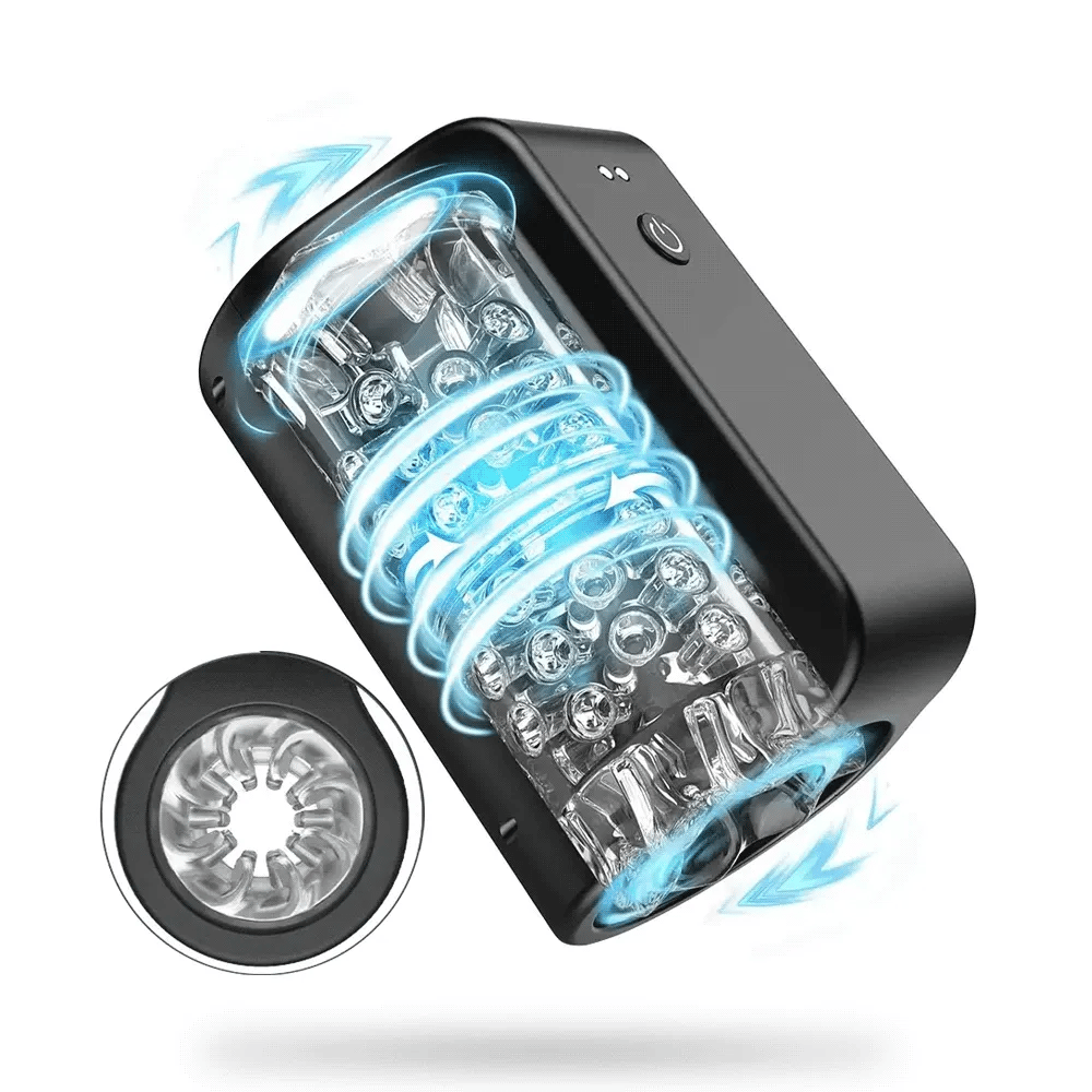 TurboPulseⅢ 7 Rotation Modes & Thrusting 2 in 1 Vibrating Male Stroker