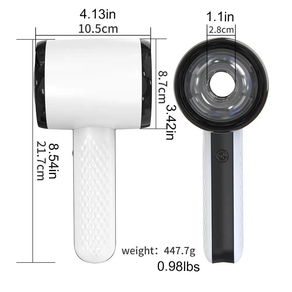 Hair Dryer Portable Male Stroker 6 Thrusting Vibration Sucking Penis Trainer — product image 9