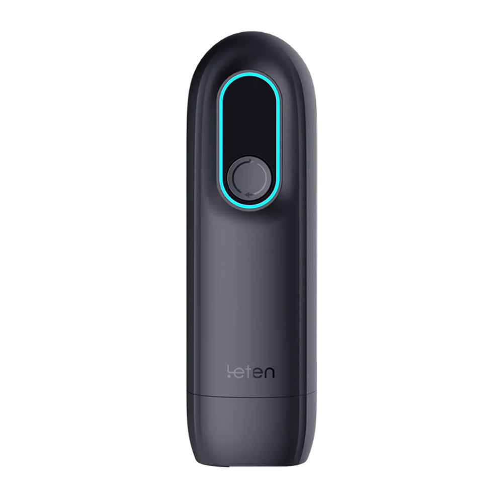 Leten – Black Hurricane Hole - 6 Modes Telescopic Suction Heating Male Stroker – product view 6