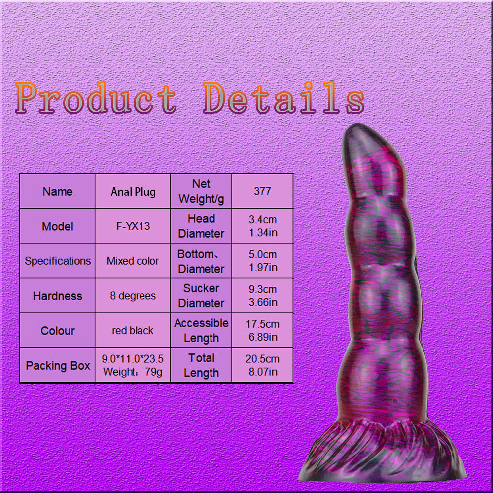 Alien Scorpion Tail Anal Plug Silicone Dildo – product view 6