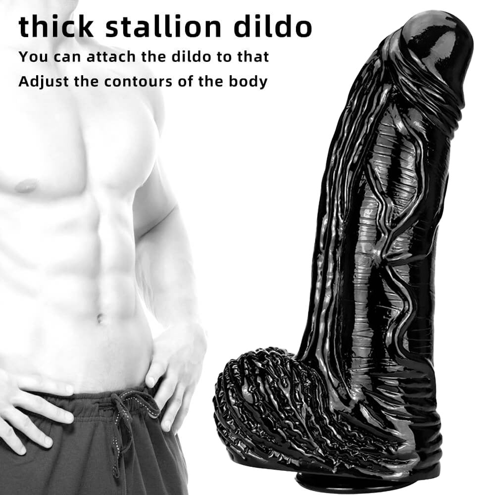 15.35 Inches Huge Long Realistic Textured Penis Dildo – product view 3