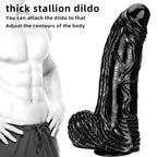 15.35 Inches Huge Long Realistic Textured Penis Dildo – product view 3