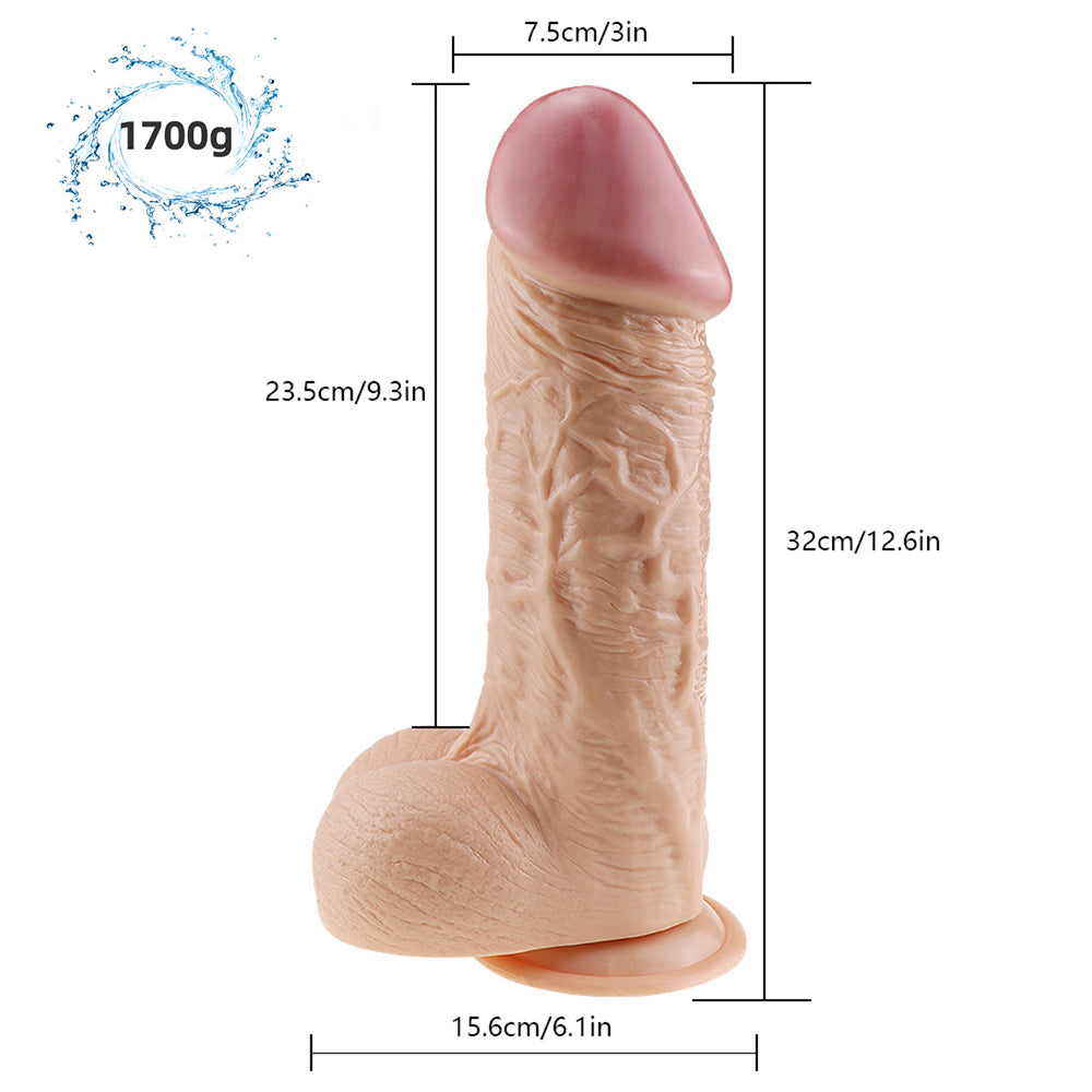 Thick Realistic Textured Penis Dildo – product view 9