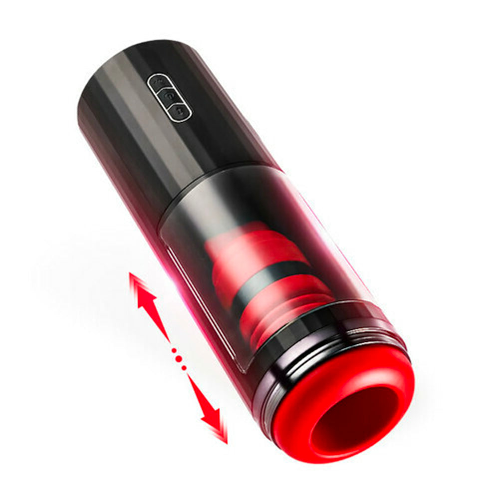 CyclonePounce 7 Thrilling Vibration Telescopic Masturbation Cup Penis Training for Blowjob Toy — product image 6