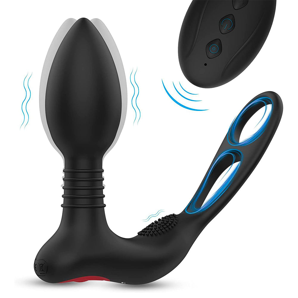 Prostate Massage 10 Frequency Vibrator Anal Plug – product view 10