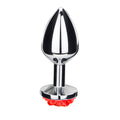 Rose Metal Butt Plug | Silver Small Anal Plug Sex – product view 4