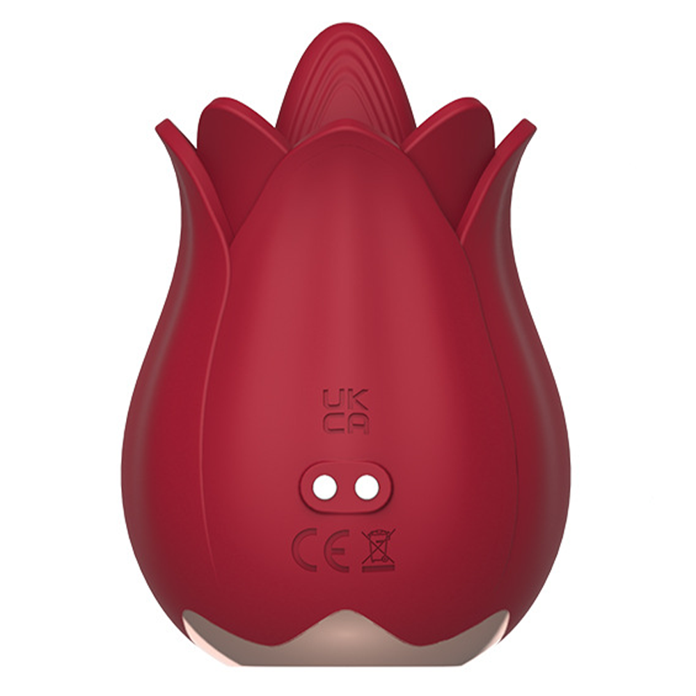 Rose Petal Vibrator - 7 Tongue Licking Modes Clit & Nipples Sucking – product view 8