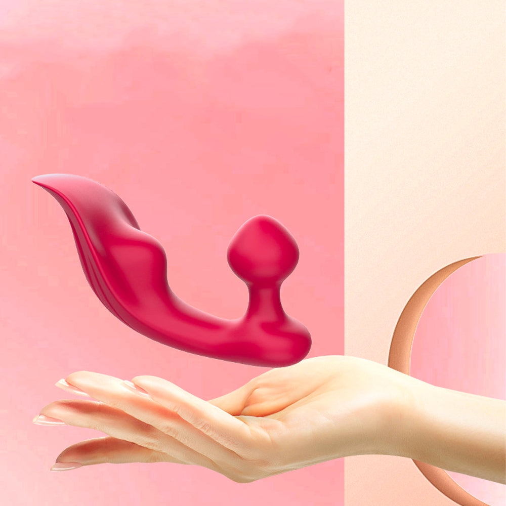 9 Band Couples Vibrator - Rechargeable Red Rose Vibrate Sex Toy – product view 7