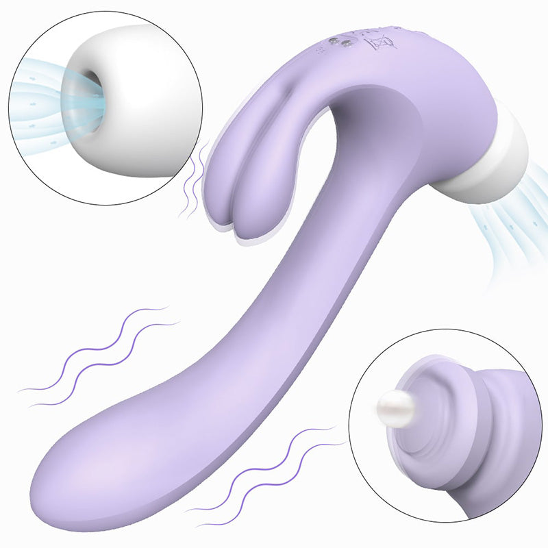 2 In 1 Rabbit Sucking Hammer Vibrator – product view 2