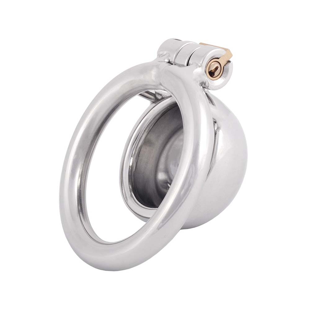 Men's Stainless Steel Chastity Lock – product view 2