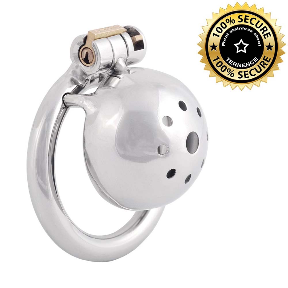 Men's Stainless Steel Chastity Lock – product view 4