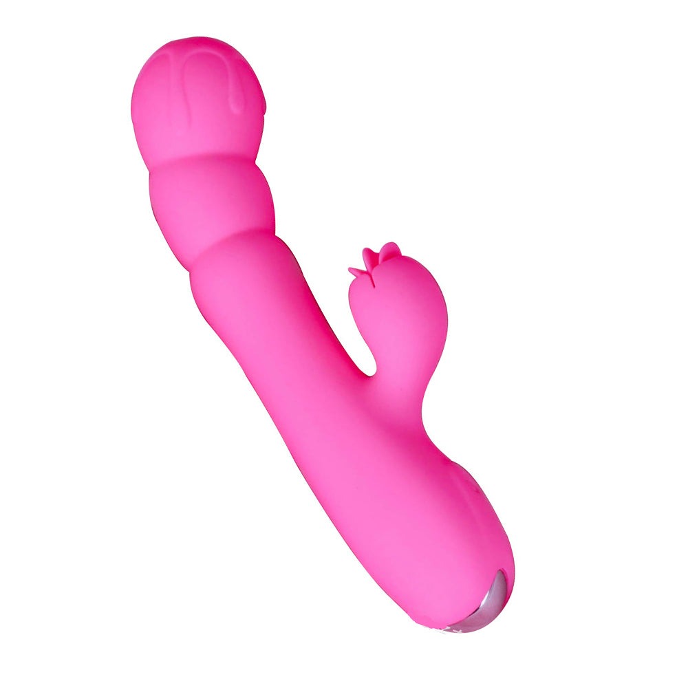 Tongue Licking Pink Dildo Electric Tongue Vibrator – product view 8