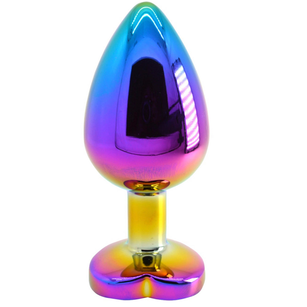 Metal Butt Plug - Anal Toying Colored Stainless Steel Metal Butt Plug – product view 3